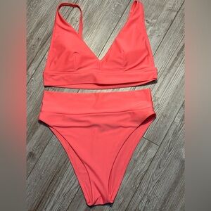 Aerie Bright Pink Bikini Set